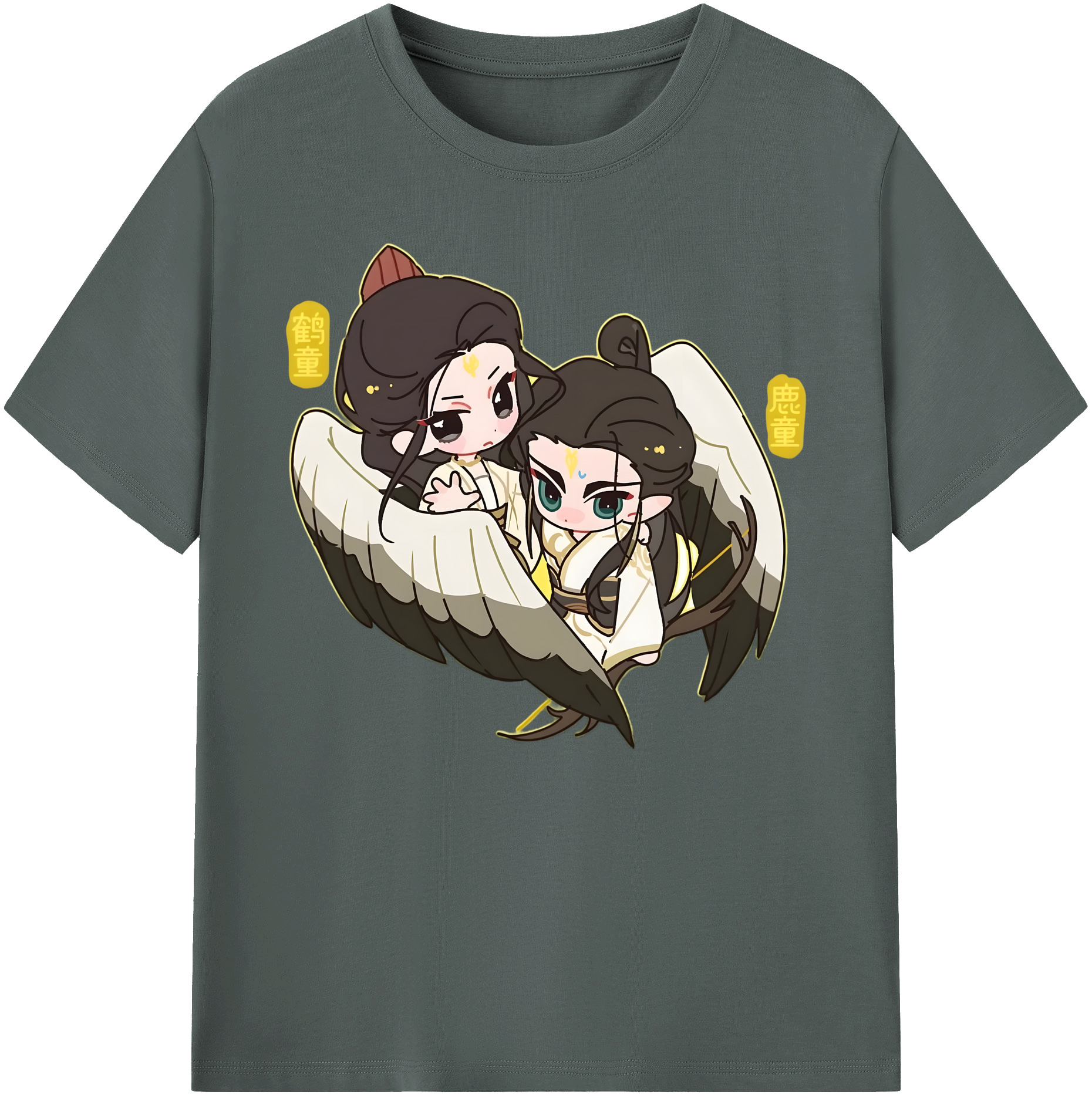 （画像用） Ne Zha 2 ナタ 魔童の大暴れ 綿100％ メンズ半袖Tシャツ｜肌触りやわらか＆通気性